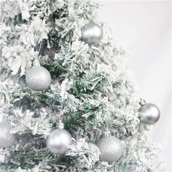Christmas Ball Ornaments Silver 144pcs Small Christmas Tree Balls - Picture 3 of 6
